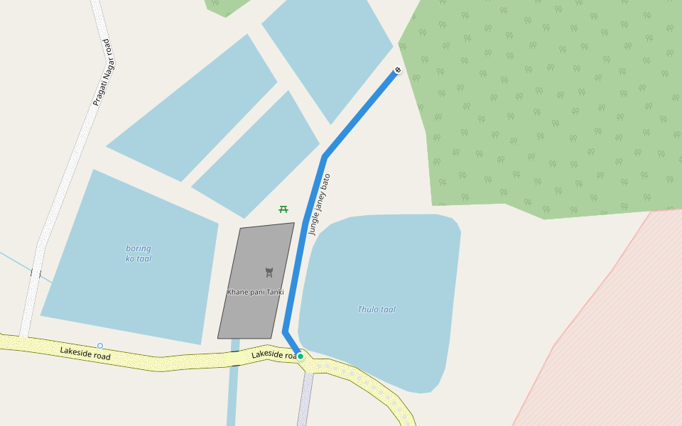 Jungle janey bato walking route map in Buddhabatika