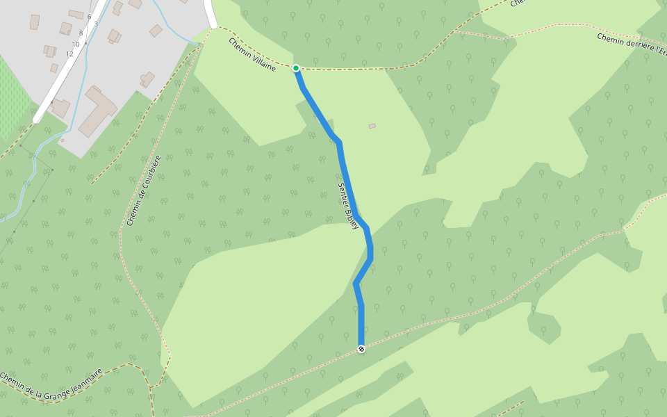 Sentier Bibley walking route map in Arbois