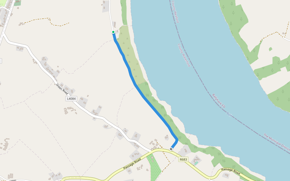 The Whortle walking route map in Cheekpoint