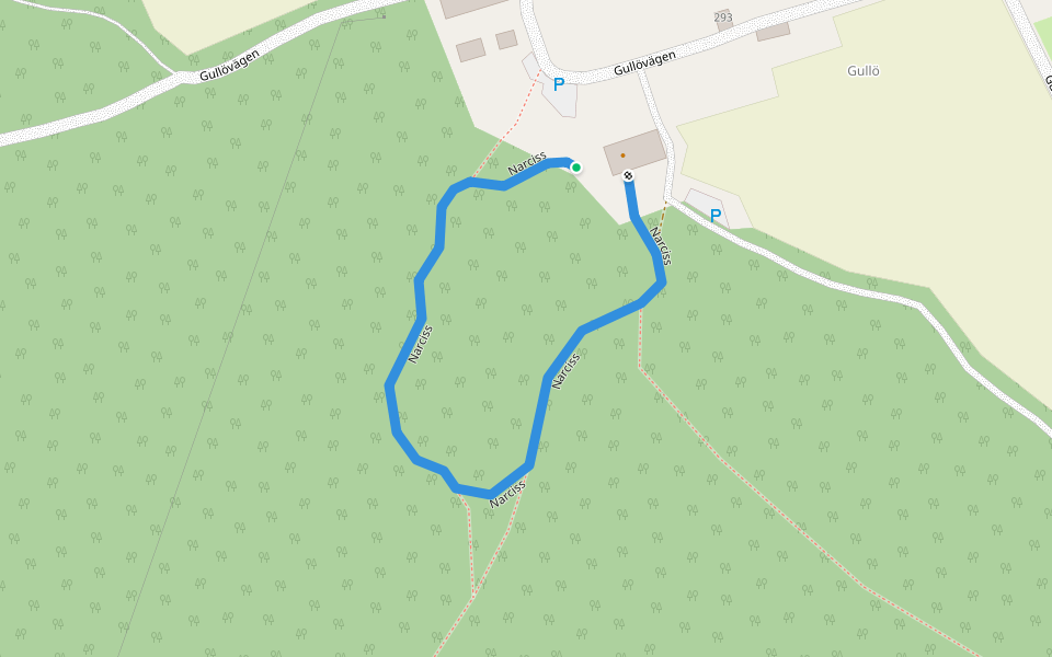 Narciss walking route map in Helsinki