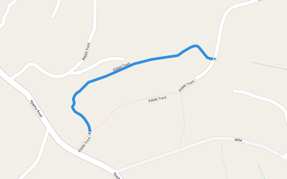 83684 Track walking route map in Malagazi