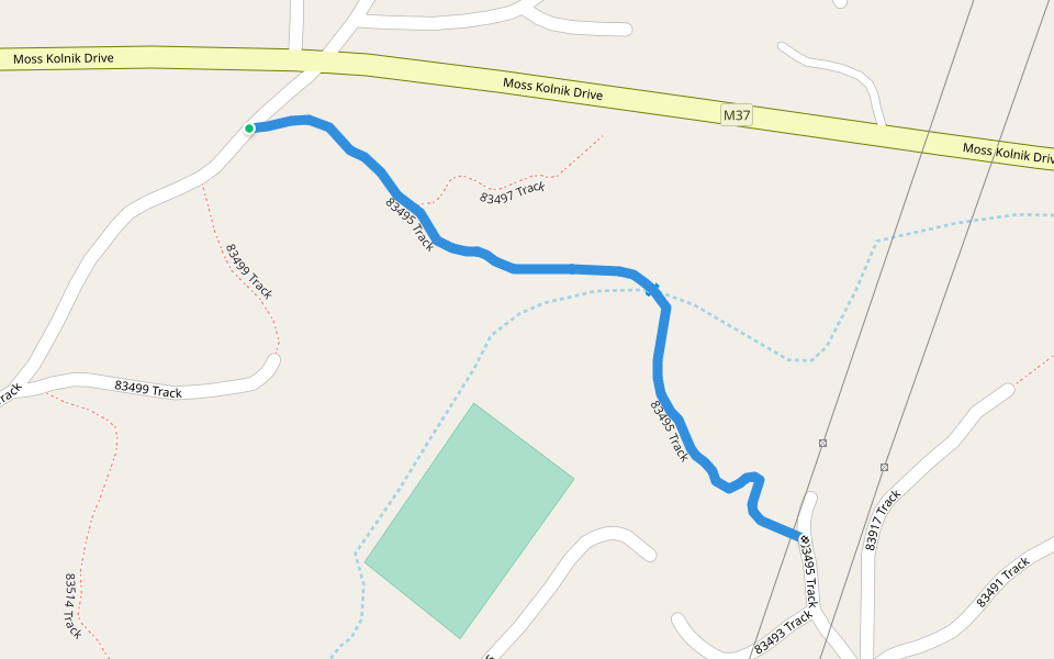 83495 Track walking route map in Malagazi