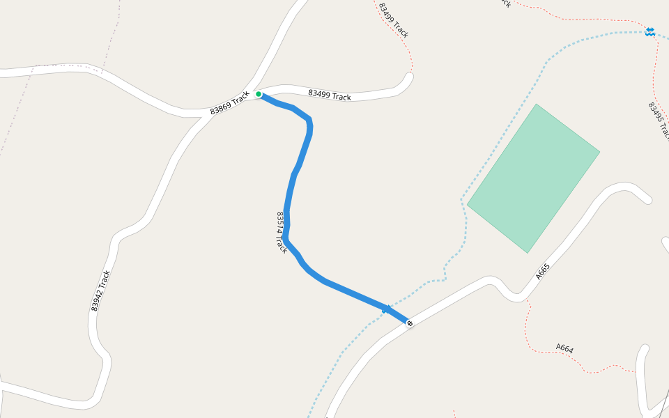 83514 Track walking route map in Malagazi