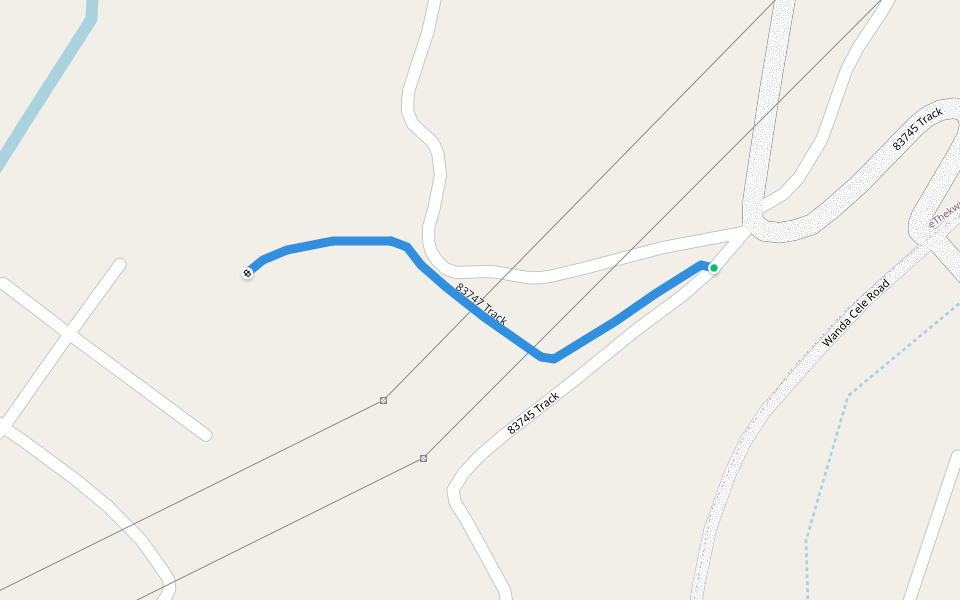 83747 Track walking route map in Kingsburgh