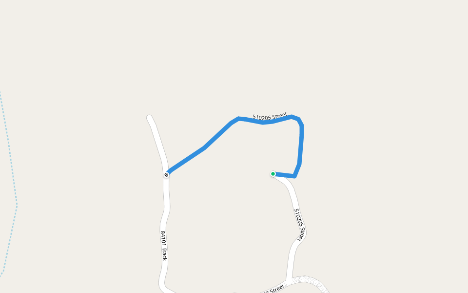 510205 Street walking route map in Cele