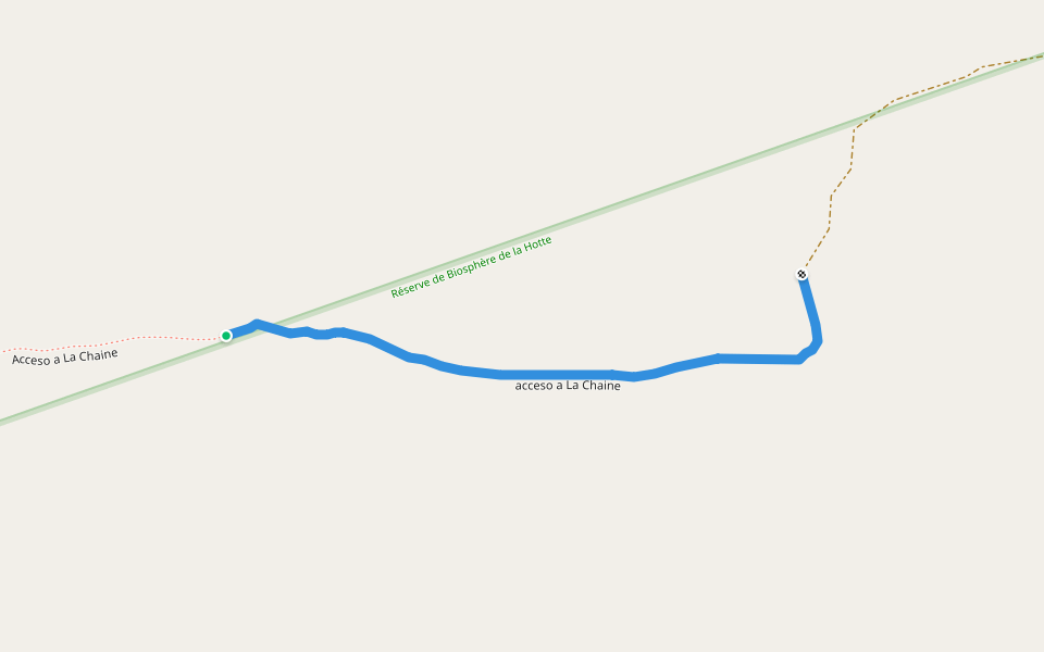 acceso a La Chaine walking route map in Masellian