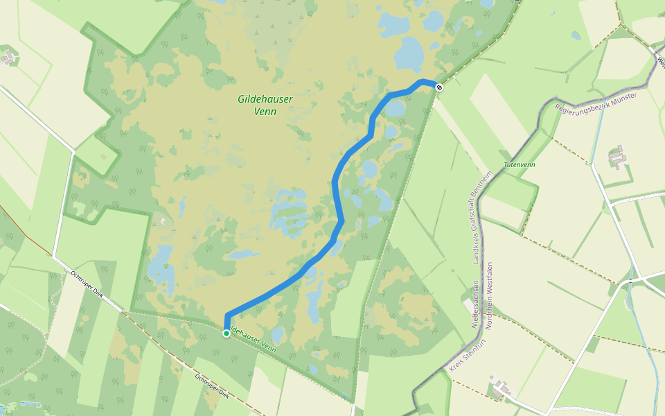Carl-Heinz Schrödler-Weg walking route map in Bad Bentheim