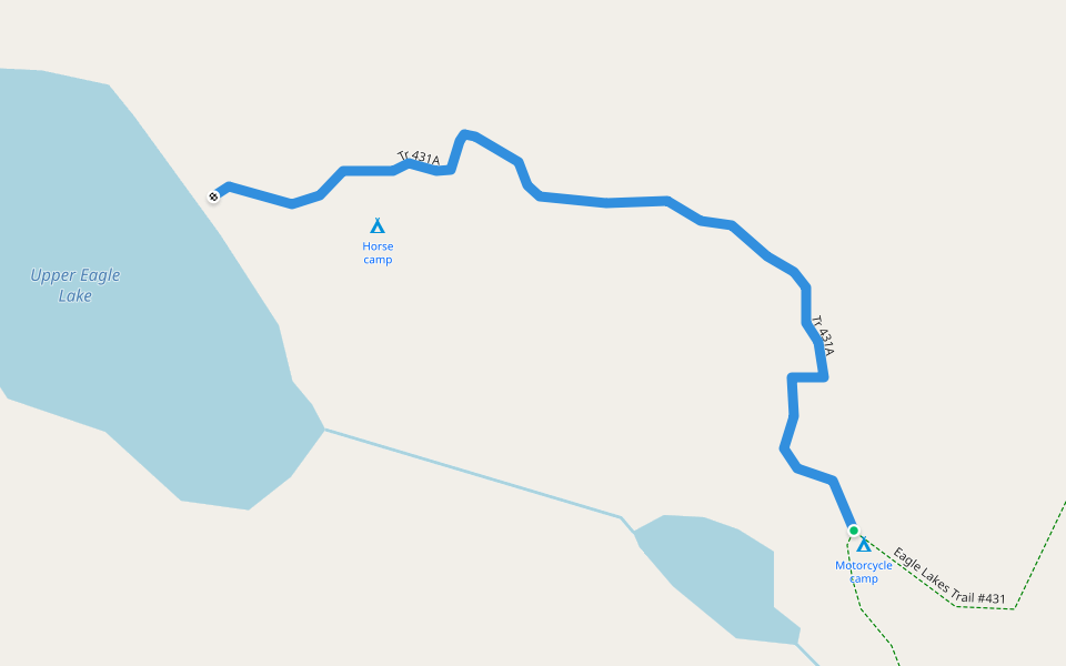 Tr 431A walking route map in Carlton