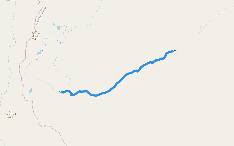 Foggy Dew Creek Trail #417 walking route map in Carlton