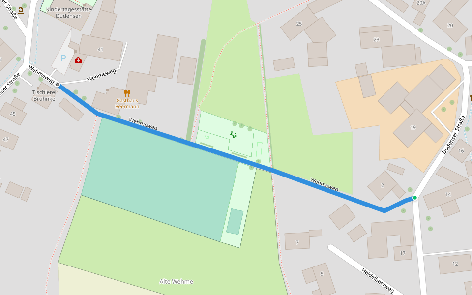 Wehmeweg walking route map in Neustadt am Rübenberge