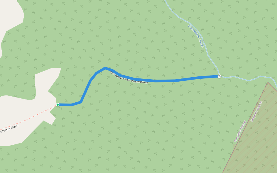 Kaimanawa Forest Park Walkway walking route map in Tūrangi