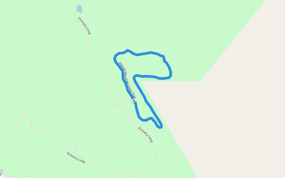 Abbott Meadow Loop Trail walking route map in La Grange