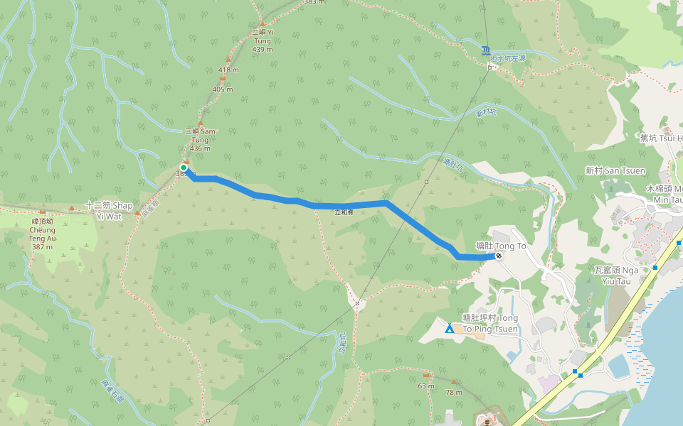 立和脊 walking route map in 深圳市