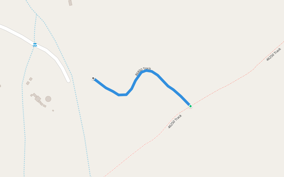 86850 Track walking route map in Cele