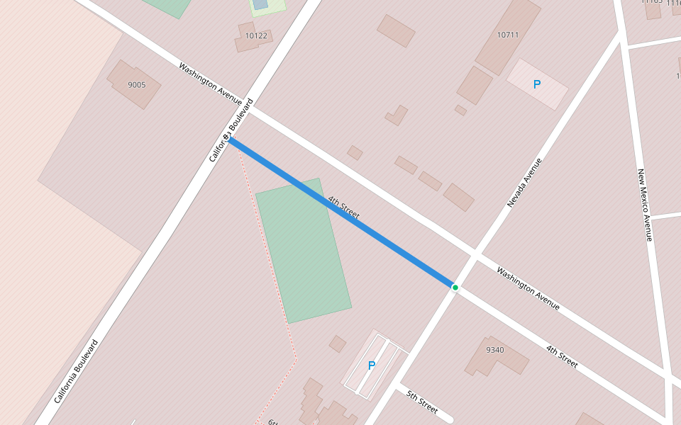 4th Street walking route map in Vandenberg Space Force Base