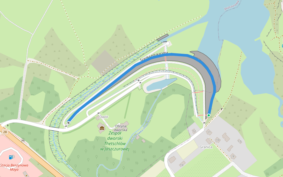 Ścieżka edukacyjna walking route map in Mucharz