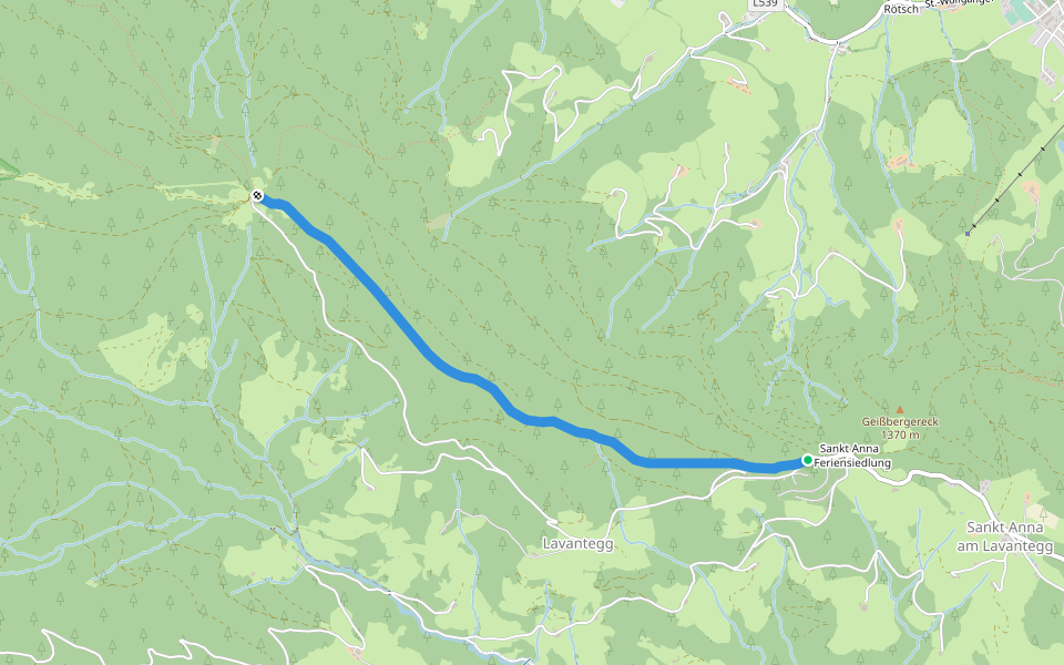 Wanderweg Waldheimhütte walking route map in Obdach