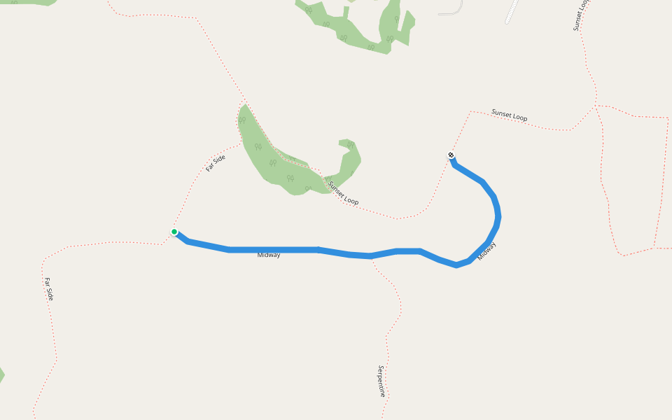 Midway walking route map in Homer