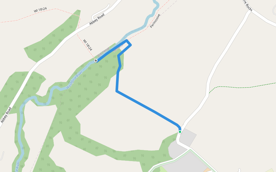 WL 16\20 walking route map in Beggearn Huish