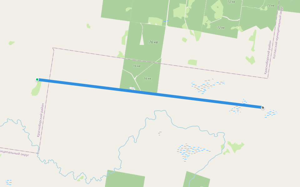 пр кв walking route map in Malomsa