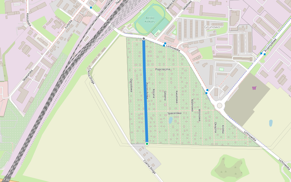 Porzeczkowa walking route map in Chojnice