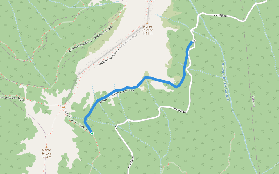 Sentiero n.1b (Alpe di Colonno)