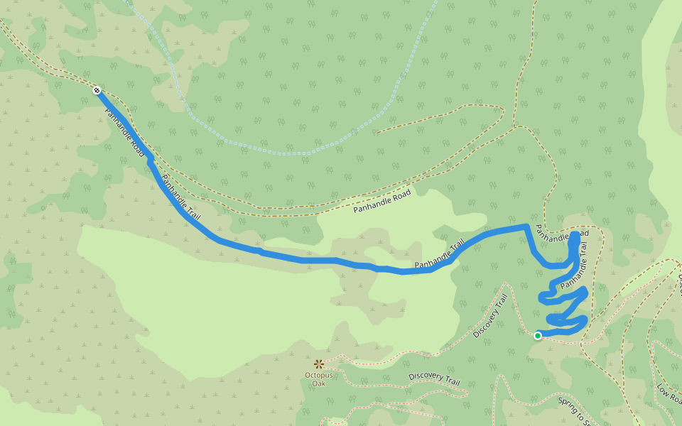 Panhandle Trail walking route map in Pismo Beach