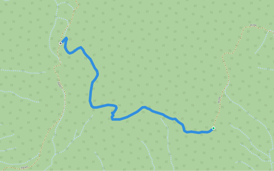35E302 walking route map in Big Pine