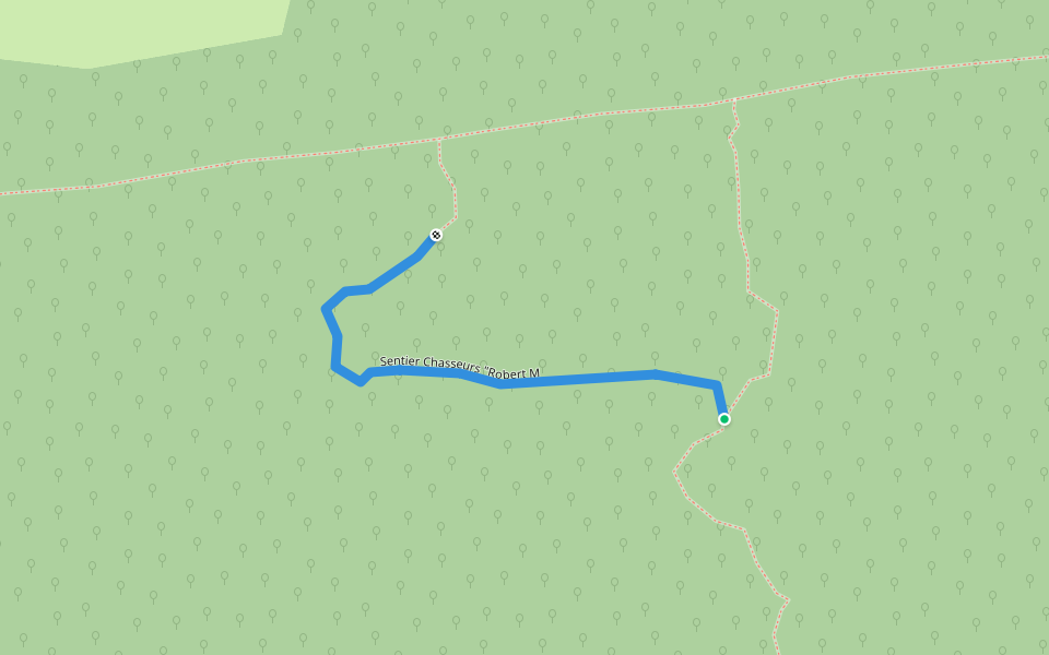 Sentier Chasseurs "Robert M walking route map in Sanary-sur-Mer