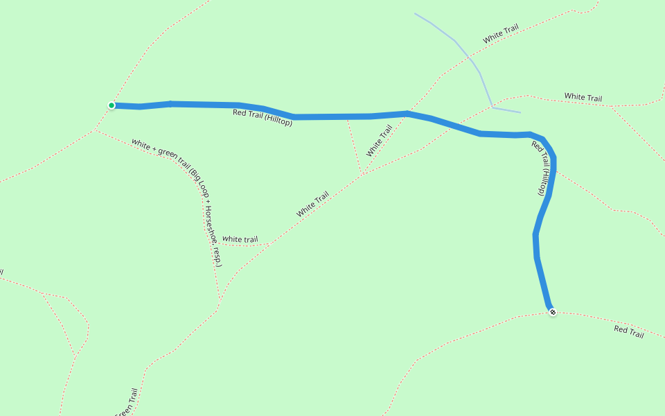 Red Trail (Hilltop) walking route map in Lagrangeville