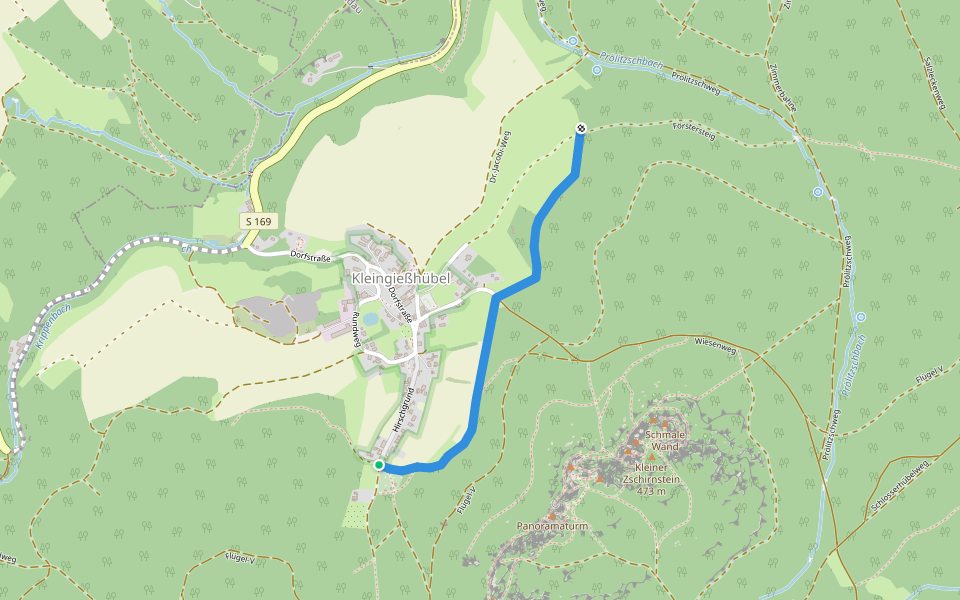 Arno-Richter-Weg walking route map in Reinhardtsdorf-Schöna