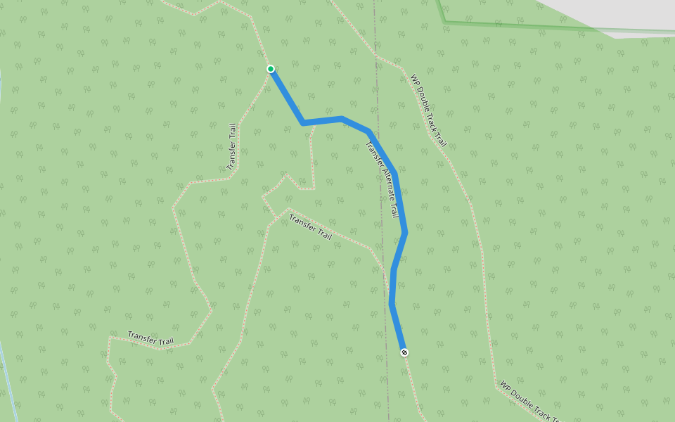 Transfer Alternate Trail walking route map in North Haledon