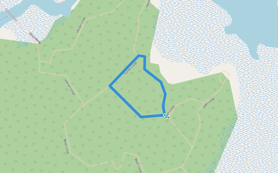 Turtle Loop walking route map in Mallorytown
