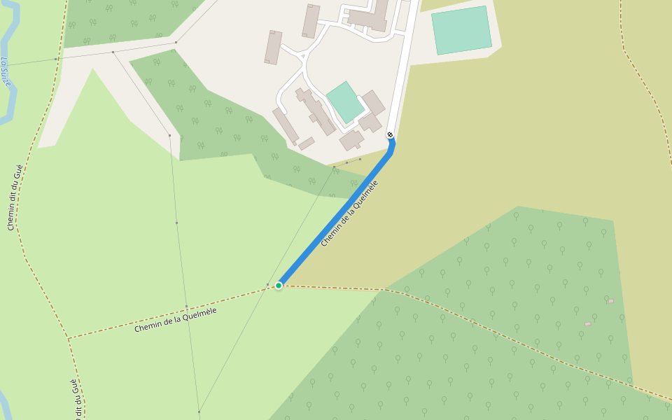Chemin de la Quelmèle walking route map in Chaumont