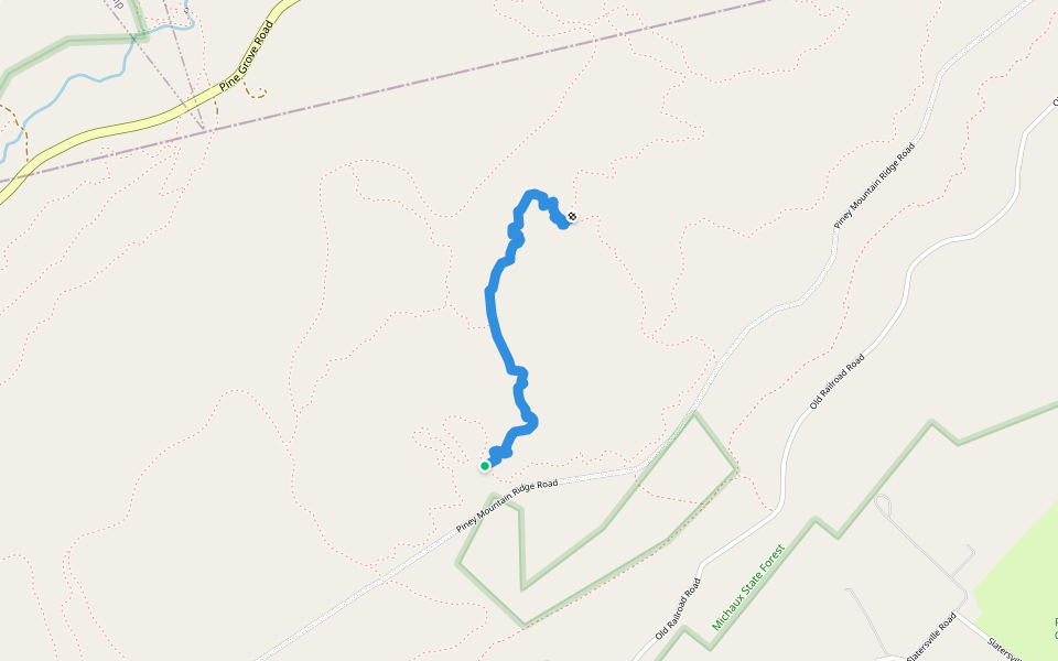 Rocky Pass ATV Trail (Most Difficult) walking route map in Biglerville