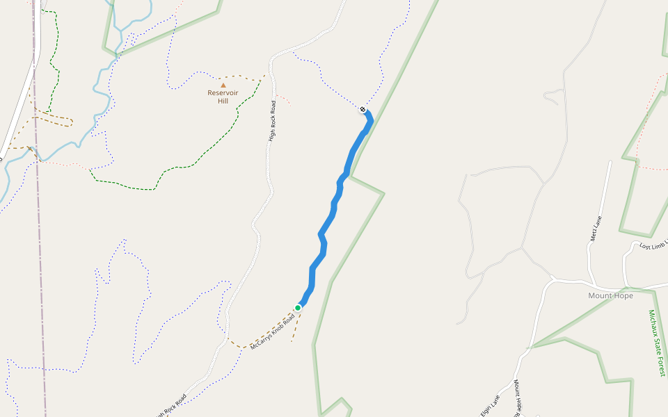 Corner Ten Trail walking route map in Orrtanna