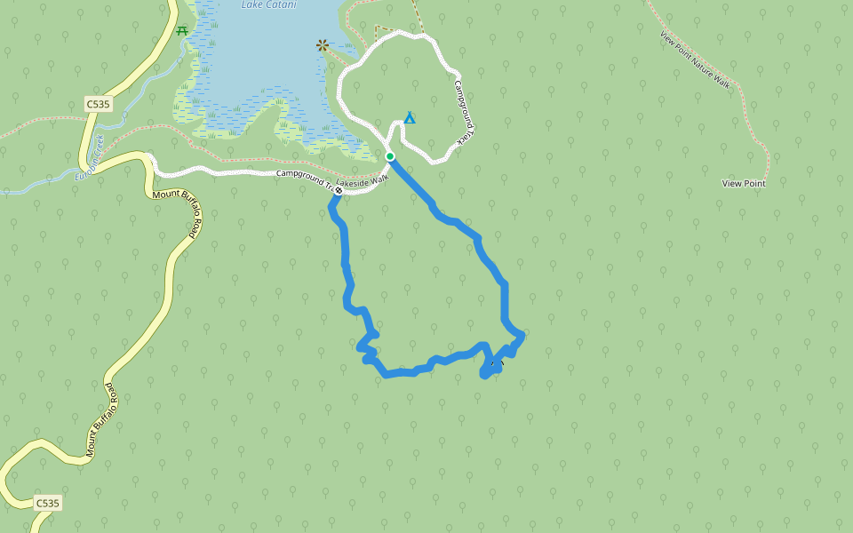 Chalwell Galleries Walking Track walking route map in Mount Buffalo