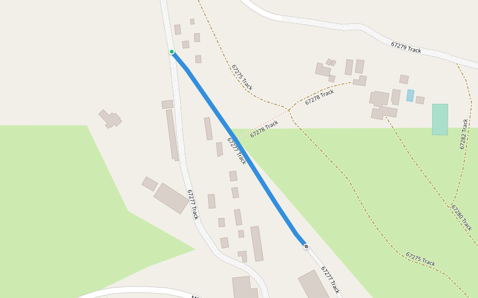 67277 Track walking route map in Mount Moreland