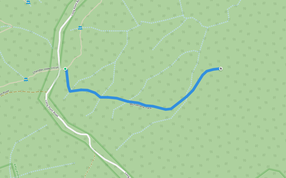 Michaeliana Track walking route map in Hillgrove