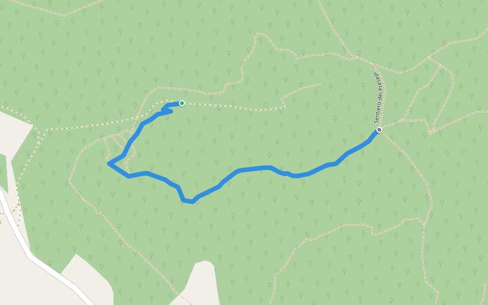 MTB Sentiero della rete walking route map in Saliceto