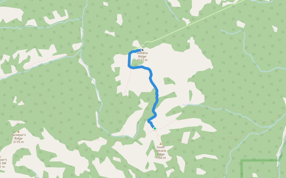 Volcano Ridge Trail Volcano Ridge Trail in Alberta | Walking Map