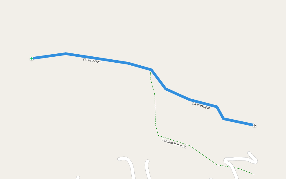 Via Principal walking route map in Pinas