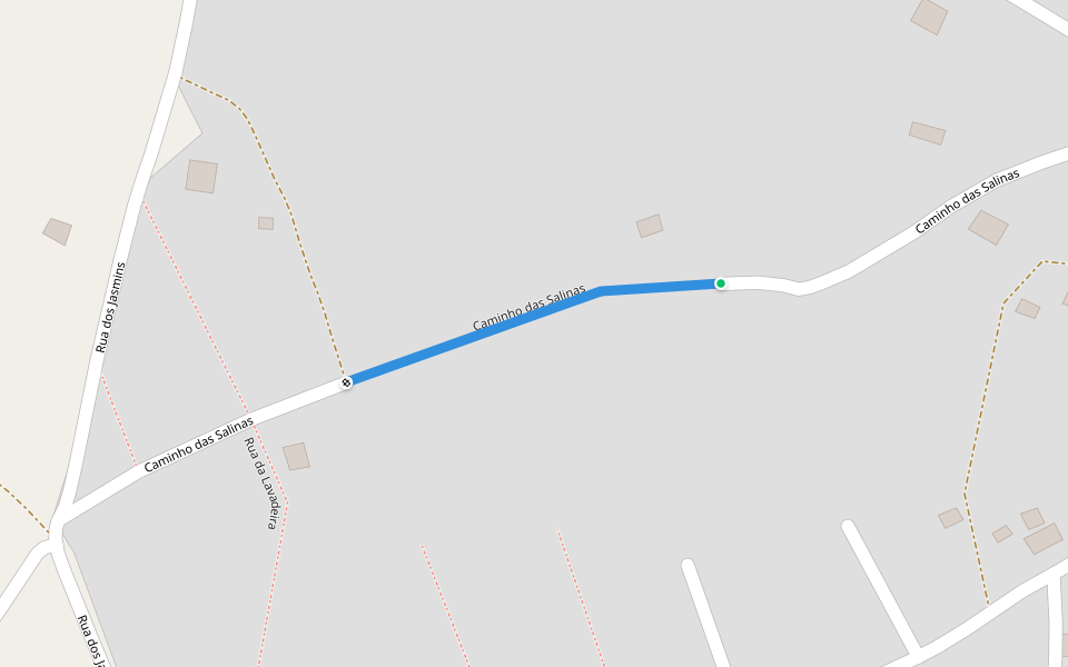 Caminho das Salinas walking route map in Ilha de Itamaracá