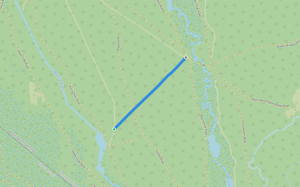 Wilderness Camps Connector Trail walking route map in Hammonton