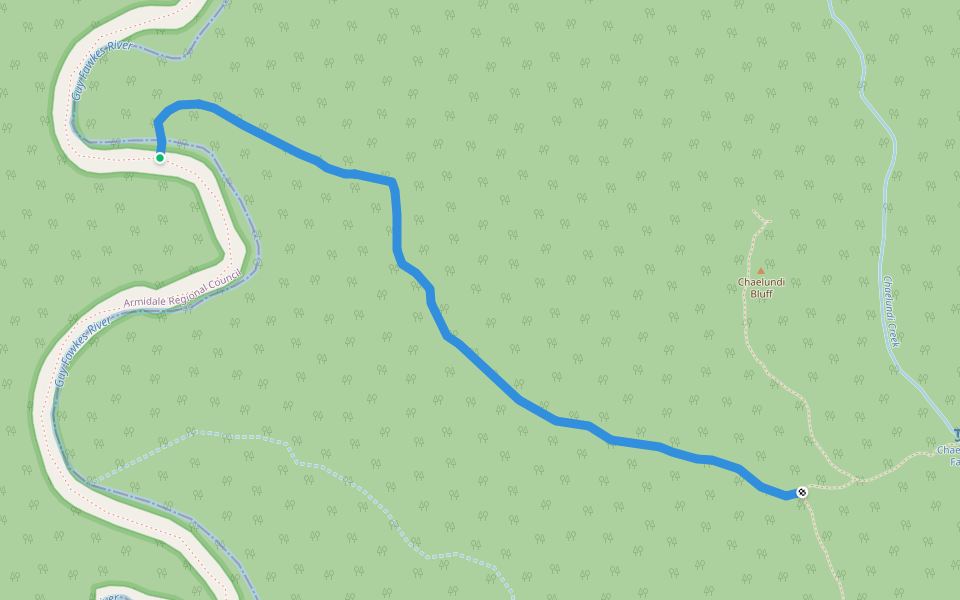 Combalo Trail walking route map in The Gulf