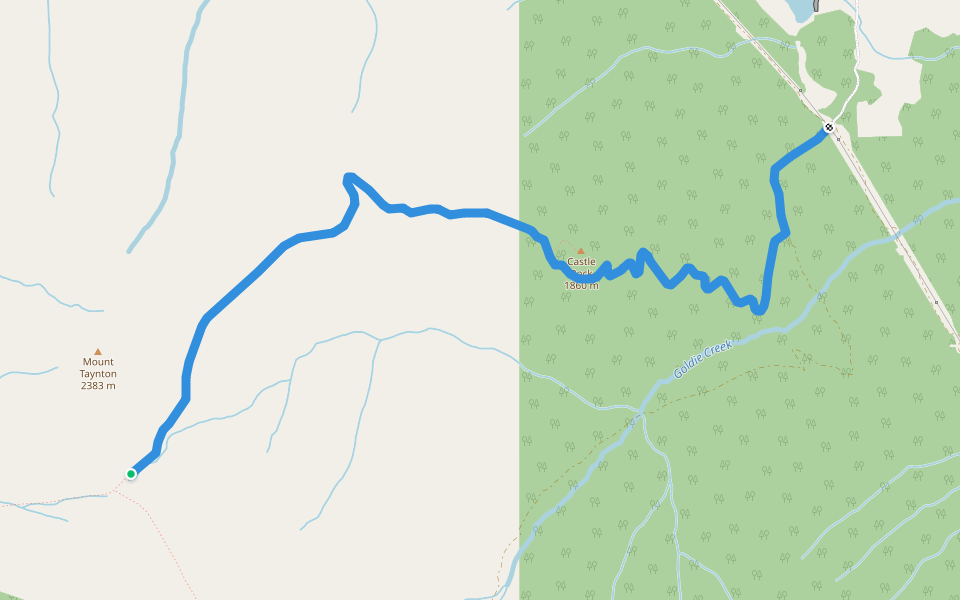 Castle Rock Hiking Trail Invermere, British Columbia Pacer