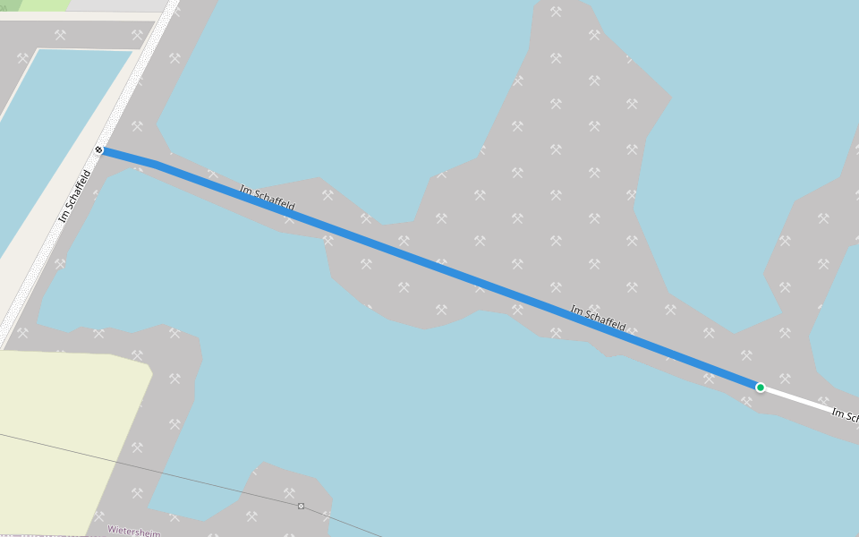 Im Schaffeld walking route map in Petershagen