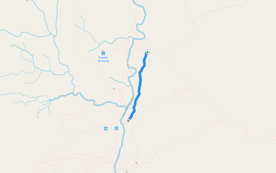 A Héctor González walking route map in Los Molles