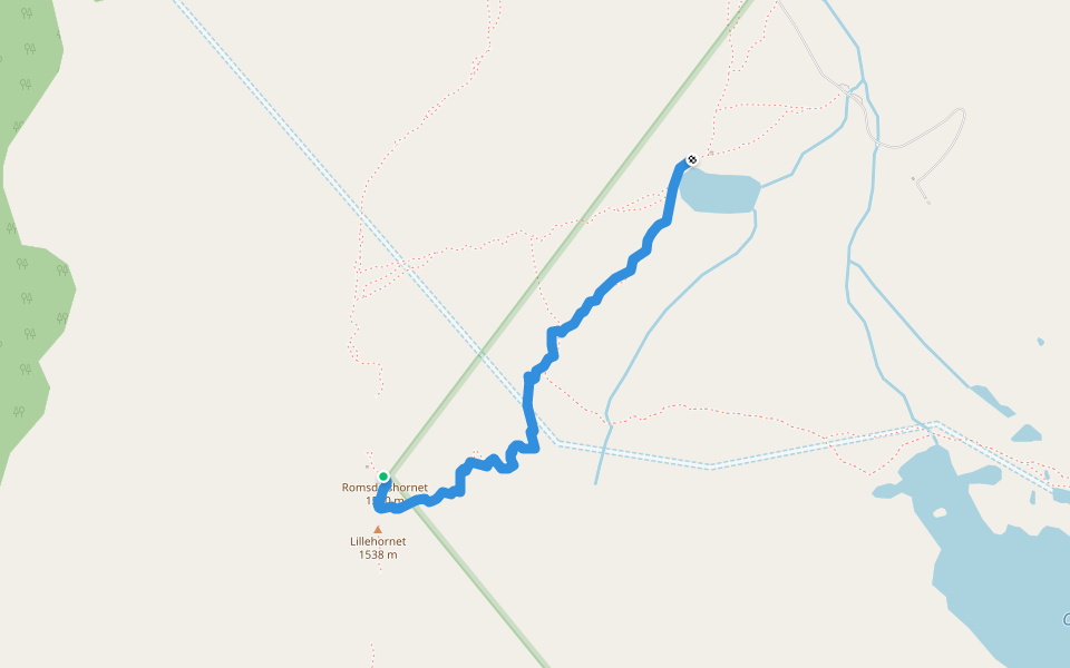 Normalveien walking route map in Marstein