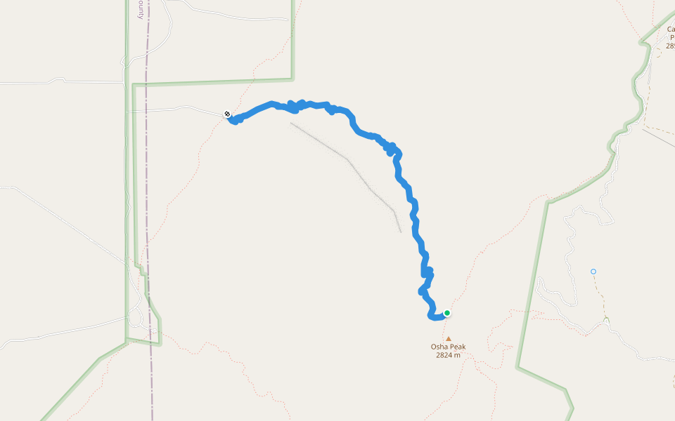 Osha Trail (100) walking route map in Los Lunas